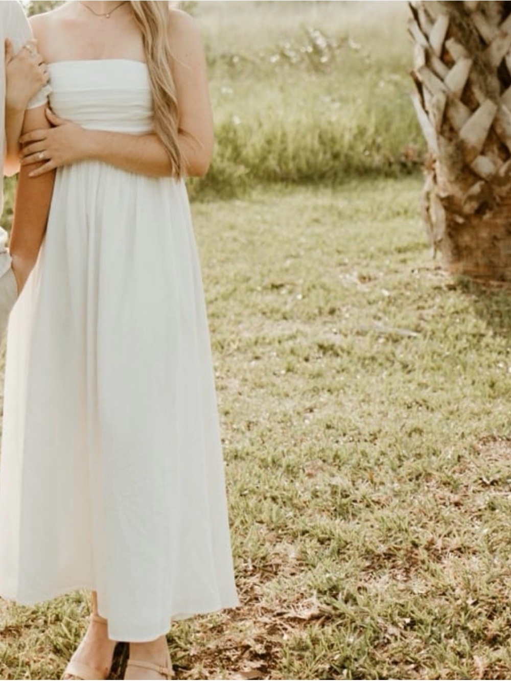 Petal and Pup | Kayt Strapless Dress WHITE | Engagement Dress - Wedding Dress